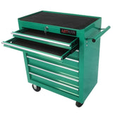 7 DRAWERS MULTIFUNCTIONAL TOOL CART WITH WHEELS-GREEN 87732434