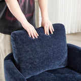 Vanity Chair,Swivel Accent Chair, 360 Degree Round Swivel Barrel Chair, Upholstered Comfy Swivel W2120P322757