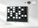 Black Large Wall-Mounted 4-to-Score Connect Four Game with Full Wall Mount Hardware, Fast Reset 51745029