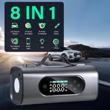 Newest 8 in 1 Portable Car Jump Starter with Air Compressor, Car dual-use wireless Vacuum Cleaner 00508674
