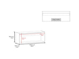 FM FURNITURE Nakya Kitchen Wall Cabinet with 2 Doors, Black B128P293888