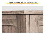 4-Drawer Density Board Triamine Veneer Bathroom Cabinet 11.82*11.82*32.29in Washed Grey 11651926