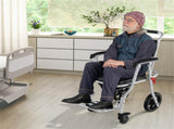 4-in-1 Commode Wheelchair Bedside/Shower/Raised Toilet Seat, 10" Wheels, Foldable, 02069961