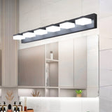 ZNTS (Same as W1340110609/L2015) Modern 6-Light Black LED Vanity Mirror Light Fixture For Bathrooms And W1340P206830