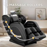 ZNTS Massage Chair Recliner with Zero Gravity with Full Body Air Pressure W1875P224671