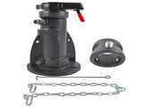 12" to 16" Adjustable Cushioned 5th-Wheel-to-Gooseneck Adapter 20,000 lb for RV Trailer Camper 76643374