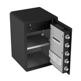 ZNTS High Security Super Large-sized Safe Box with Fireproof and Waterproof Bag, 4.0 Cub Feet Safe with W1779P163964