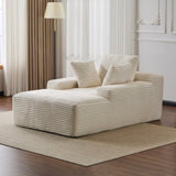 Oversized Chaise Lounge Chair Cozy Cloud Couch, Modern Plush Corduroy Upholstered Sleeper Sofa 70499596