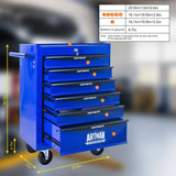 Rolling Metal Tool Chest with 6 Drawers, 20" 6-Drawer Tool Chest Cabinet with Ball Bearing Drawer W1102P298218