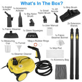 1800W High Pressure Steam Cleaner - 212 Chemical-Free Deep Cleaning, 5 Bar Pressurized, 2L 304 98284849