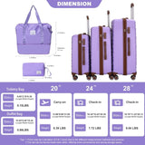 5-Piece Set ,PP Hardshell Carry on Luggage Set with TSA W284P210218