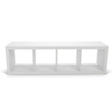 4-Cube Vertical Storage Organizer, Textured White 41929264