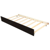 Twin size Platform Bed with Trundle, Espresso WF194304AAP