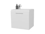 FM FURNITURE Haigleer Creek Bathroom Vanity with Integrated Sink, White B128P293877