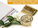 24 Pack Mercury Glass Votive Candle Holders, Gold Silver Speckled Tealight Candle Cups for Wedding, 58532417