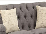 Alianza Dark Gray Fabric Loveseat W/2 Pillows B2726P454999