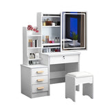 Fashion Vanity Desk with Mirror and Lights for Makeup and Chair, Vanity Mirror with Lights and Table W509120066