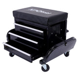 350-Pound Capacity Garage Glider Rolling Tool Chest Seat W46577501
