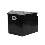 Trailer Tongue Box, Aluminum Alloy Diamond Plate Tongue Box Tool Chest, Heavy Duty Trailer Box W1239125502