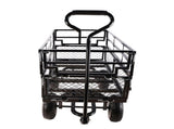 (Black double fence utility cart) Wagon Cart Garden cart trucks make it easier to transport firewood W22784159