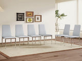 Modern Style Chairs Set of 6 in Light Gray, Essential for Minimalist Homes.Meeting Family W2920P264324