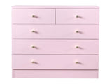 Modern Simple 5-Drawer Nighstand Dresser Pink 53636340
