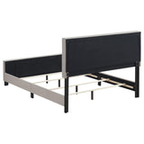 Beige Tufted Upholstered Queen Panel Bed B062P145551