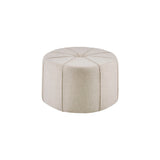 ZNTS 48" Ottoman,Polyester Fabric Large Cocktail Ottoman Modern Style For Living Room, Cream B03548609