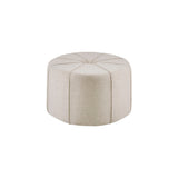 48" Ottoman,Polyester Fabric Large Cocktail Ottoman Modern Style For Living Room, Cream B03548609