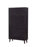 67" Bookcase with Doors, 3-tier Bookshelf, Coffee W96539590