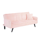 Minimalist style, straight-line corduroy sofa suitable for sitting and lying in the living room and W1658P251971