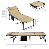 ZNTS Folding Lounge Chairs / beach chair （Prohibited by WalMart） 73560778