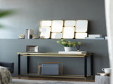 32" in Mirror with Golden Metal Framed Decorative Rectangle Mirror for Bedroom, Dressing Room, W2078124319