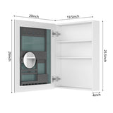 20'' W x 26'' H Surface Frameless Mirror Medicine Beveled Mirror Edges Bathroom Medicine W2287P251173