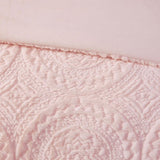 Twin Embroidered Medallion Faux Fur Ultra Plush Comforter Mini Set B03597036