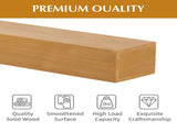 60'' Fireplace Mantel Fir Wood Wall-Mounted & Floating Shelf for Home Decor with Flat Surface W2640P386627