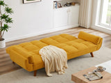 New Design Linen Sofa Furniture Adjustable Backrest Easily Assembled Recliners-yellow 43375163