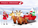 7.2 Feet Christmas Decoration Christmas Inflatable Santa Rides Sled 77611237