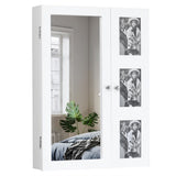 ZNTS Non Full Mirror Wooden Wall Mounted Mirror Cabinet With Photo Frame, Multi-Layer And Jewelry 62762262