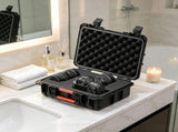 Weatherproof Hard Case with Pre-cut Foam, Heavy Duty Protective Dry Box with Retractable Pull 58994450