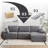 Modern Memory Foam Compressed Sofa,Large Sectional Couches for Living Room,Pet-Friendly Cloud 77374459
