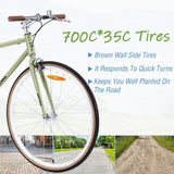 Single Speed Retro style 700C Road Bike For men women's City Bicycle,Steel Frame W1019P175591