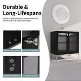 32Inch Freestanding Bathroom Vanity Plywood With Ceramic Sink, Soft Closing Door W999139424