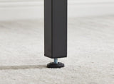 Bar Table Set with 2 Bar stools PU Soft seat with backrest, Grey, 43.31'' L x 15.75'' W x 35.43'' H. 50606660