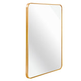 ZNTS Gold 24 "x32" Rectangular Bathroom Wall Mirror W1327104860