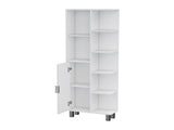 White 9-Shelf Linen Cabinet B062P175040