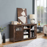 2 Doors Cabinet Farmhouse Cabinet, Farmhouse TV Stand Barn Design,Modern Farmhouse TV Media Stand, W1758P199936