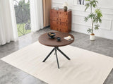 Round Foldable Dining Table for Small Spaces - MDF Material, Perfect for Dining Room, Tea Room & W3493P462092