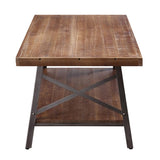 Weathered Oak and Sandy Black Storage Coffee Table B062P189219