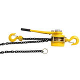 Lever Chain Hoist 1 1/2 Ton 3300LBS Capacity 5 FT Chain Come Along with Heavy Duty Hooks Ratchet W46557619